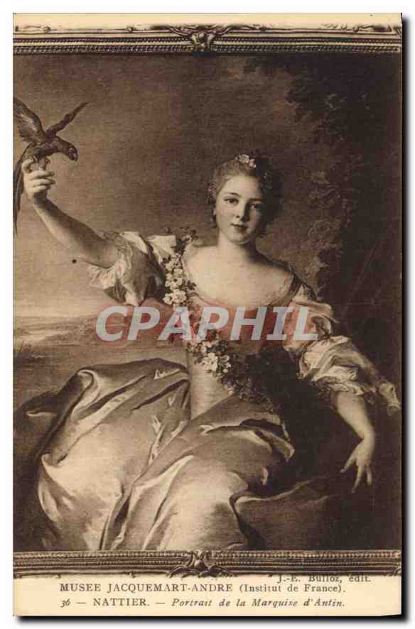 CPA Musee Jacquemart Andre Institut de France Nattier Portrait de la Marquise d'Autin 