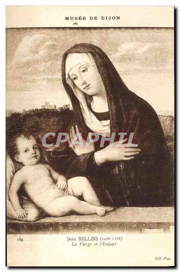 CPA Musee de Dijon Jean Bellini La Vierge et l'Enfant 