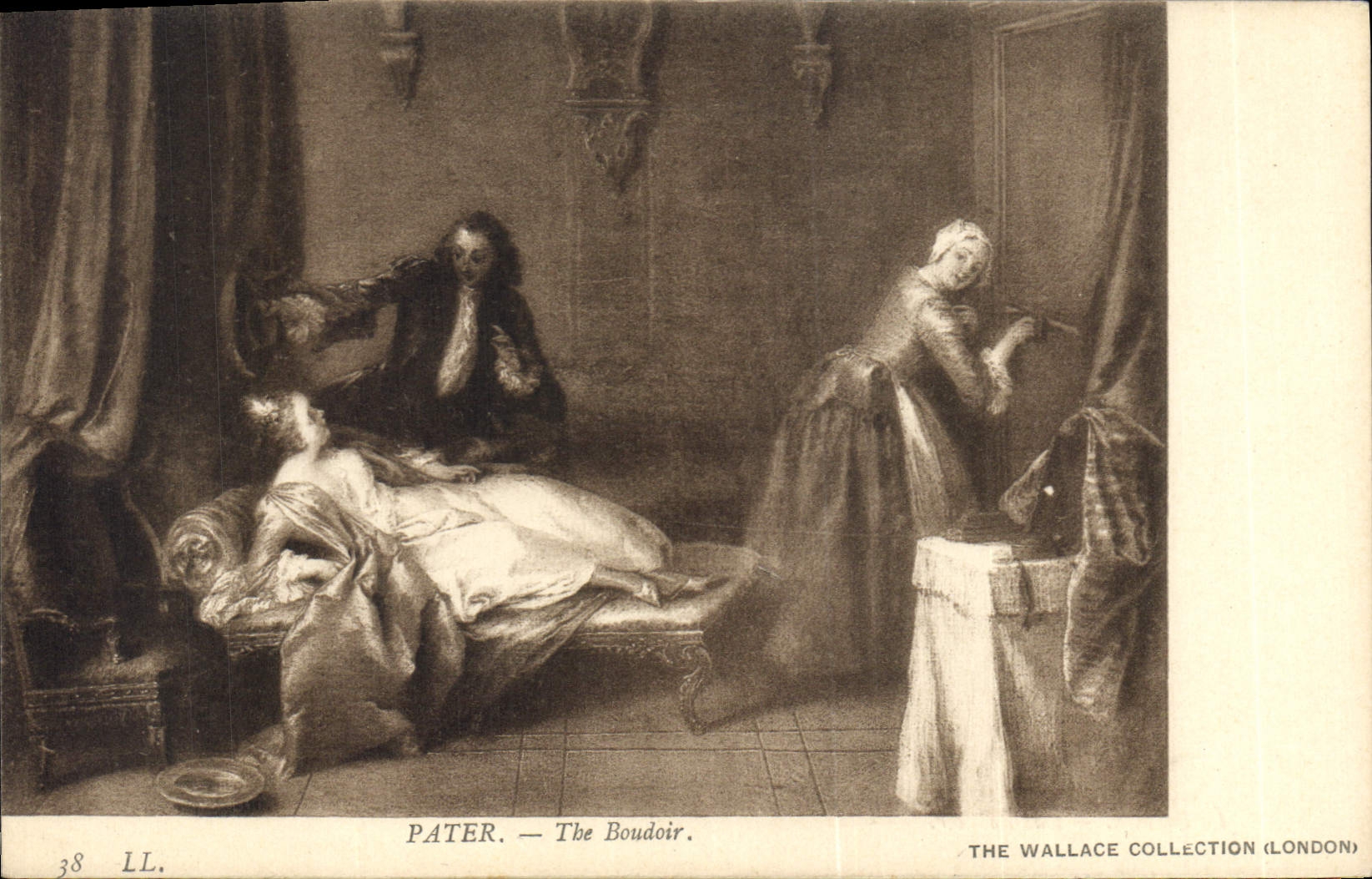 CPA Pater The Boudoir The Wallace Collection London 