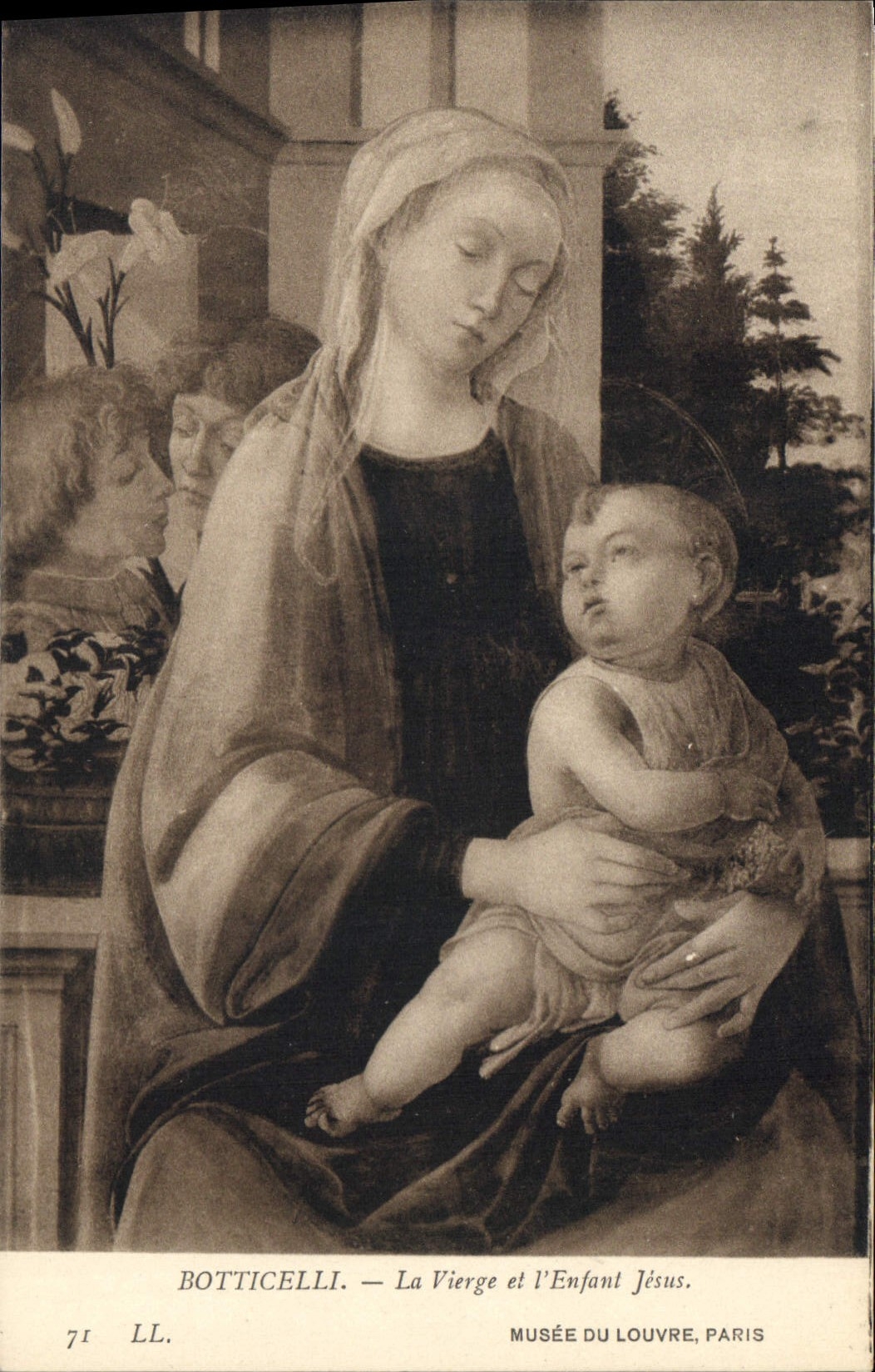 Botticelli — Die Jungfrau und das Kind Jesus — Louvre-Museum, Paris