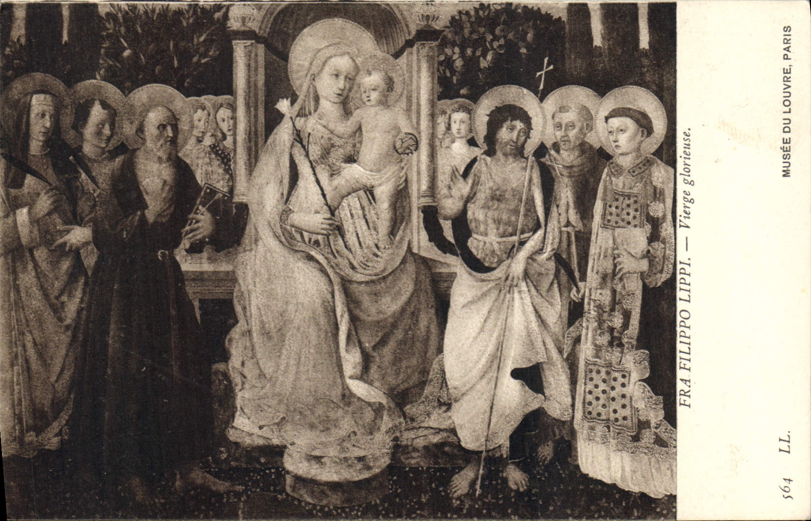 Glorifizierte Jungfrau — Fra Filippo Lippi — Louvre-Museum, Paris