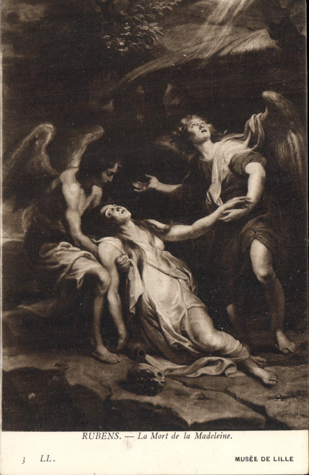 CPA Rubens La Mort de la Madeleine 