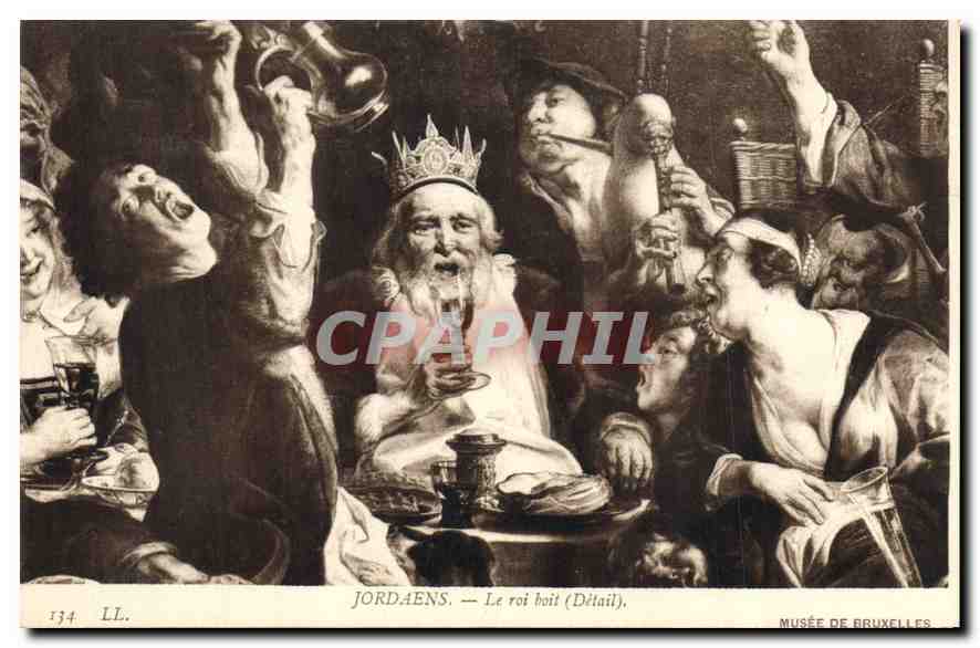 Le roi boit (Détail) — Jordaens — Musée de Bruxelles, n° 134 LL.