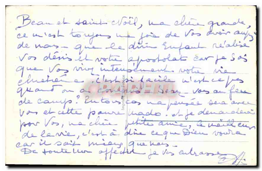 CPA Joyeux Noel  — Rückseite