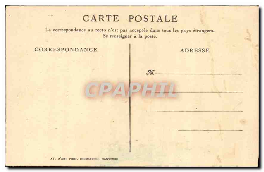 CPA Theophilie Gautier — Verso