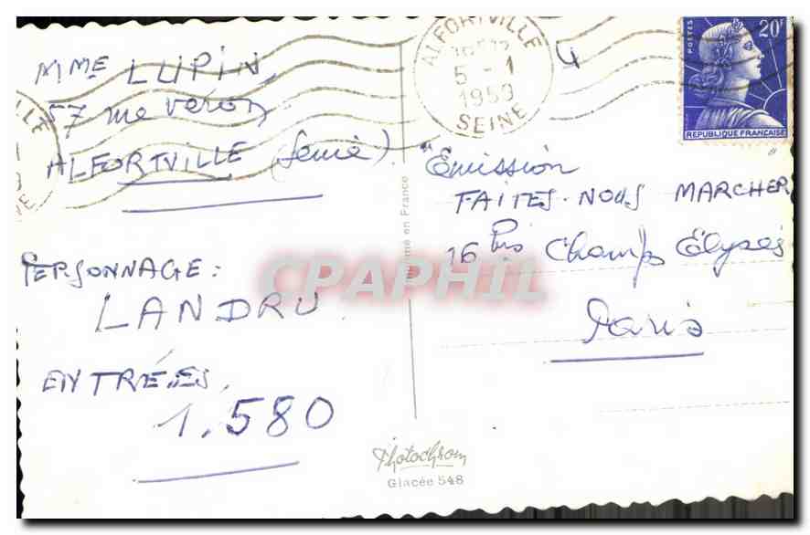 CPA Fantaisie Enfant — Verso