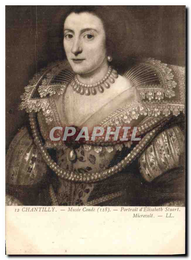 Portrait d'Élisabeth Stuart — Musée Condé (118) — Mierevelt — LL.
