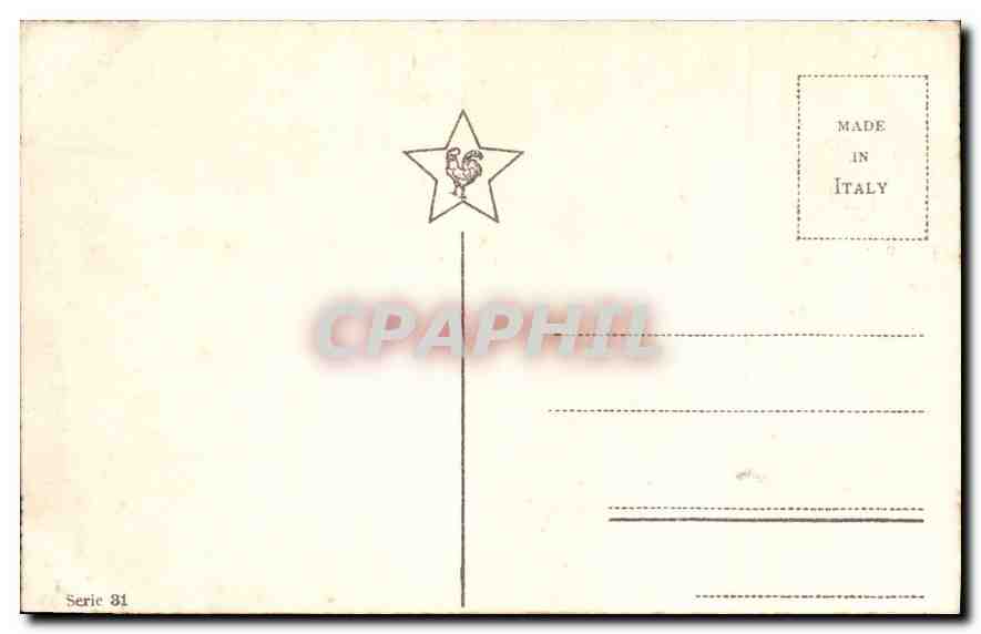 CPA Arbres — Verso