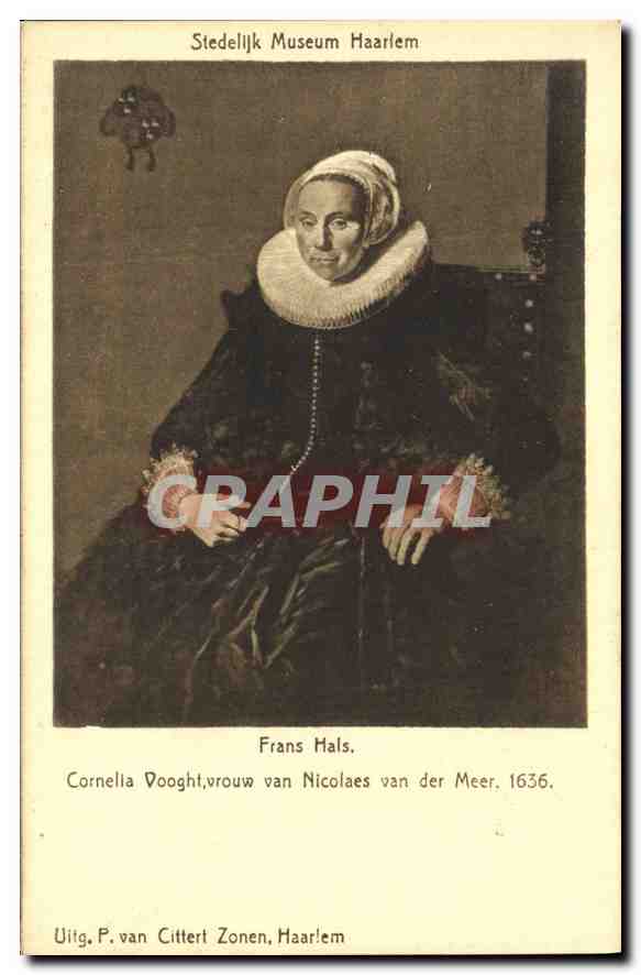 Cornella Dooght, Frau von Nicolaes van der Meer — Portrait von Frans Hals, 1636 — Verlag P. van Cittert Zonen, Haarlem