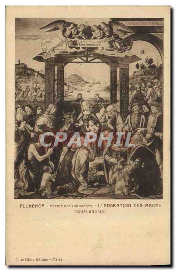 CPA Florence l'Ardoration des Mages Chirlandrio 