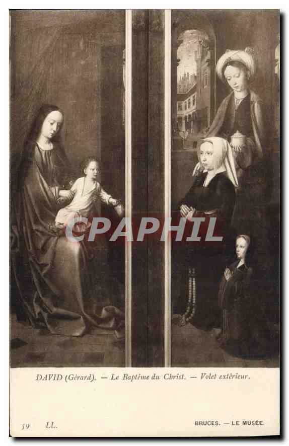 Le Baptême du Christ — Volet extérieur — David (Gérard) — Musée de Bruxelles