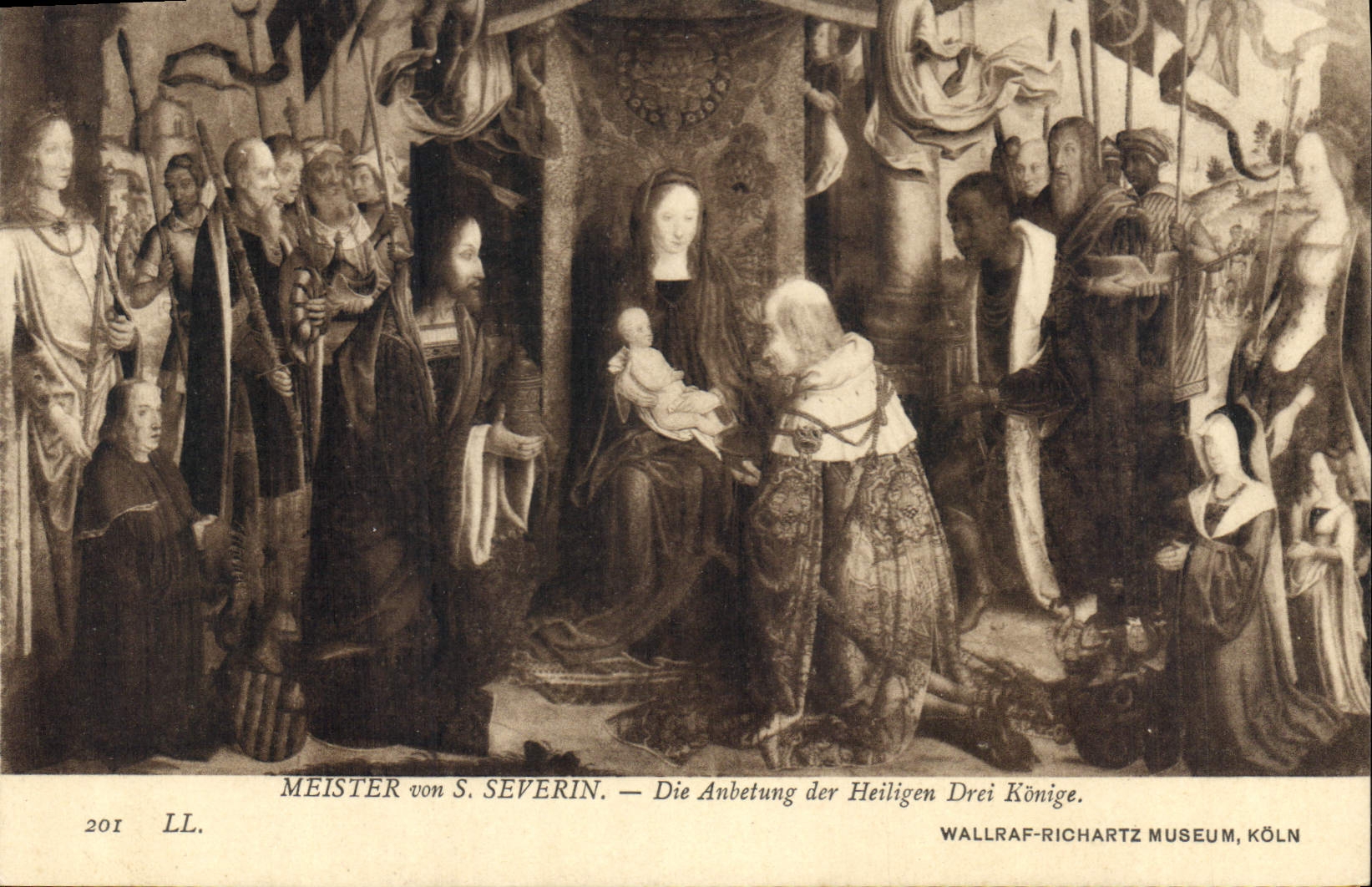 Anbetung der Heiligen Drei Könige — Meister von S. Severin — Wallraf-Richartz Museum, Köln