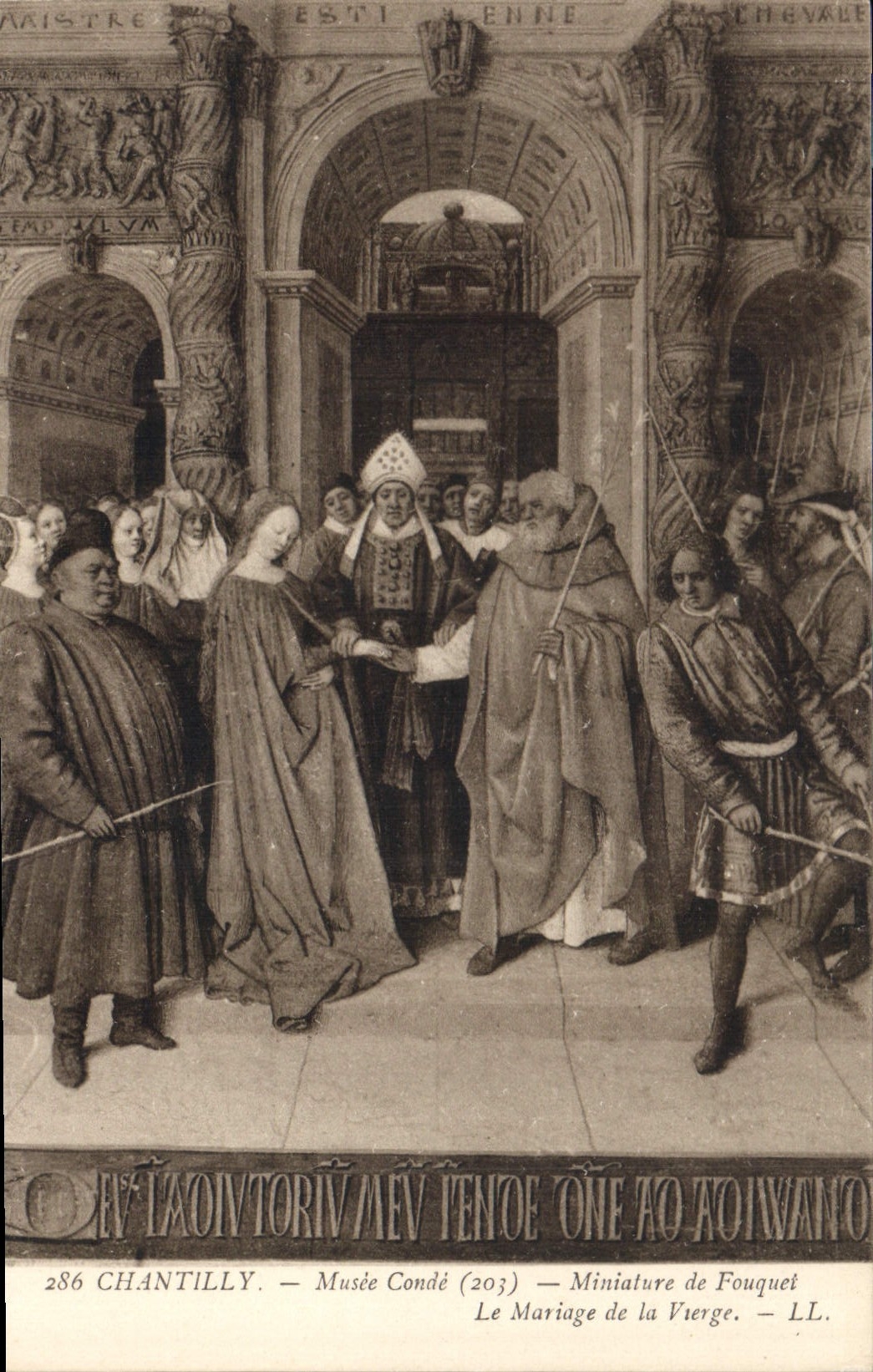 Le Mariage de la Vierge — Miniature de Fouquet — Musée Condé (203) — Chantilly