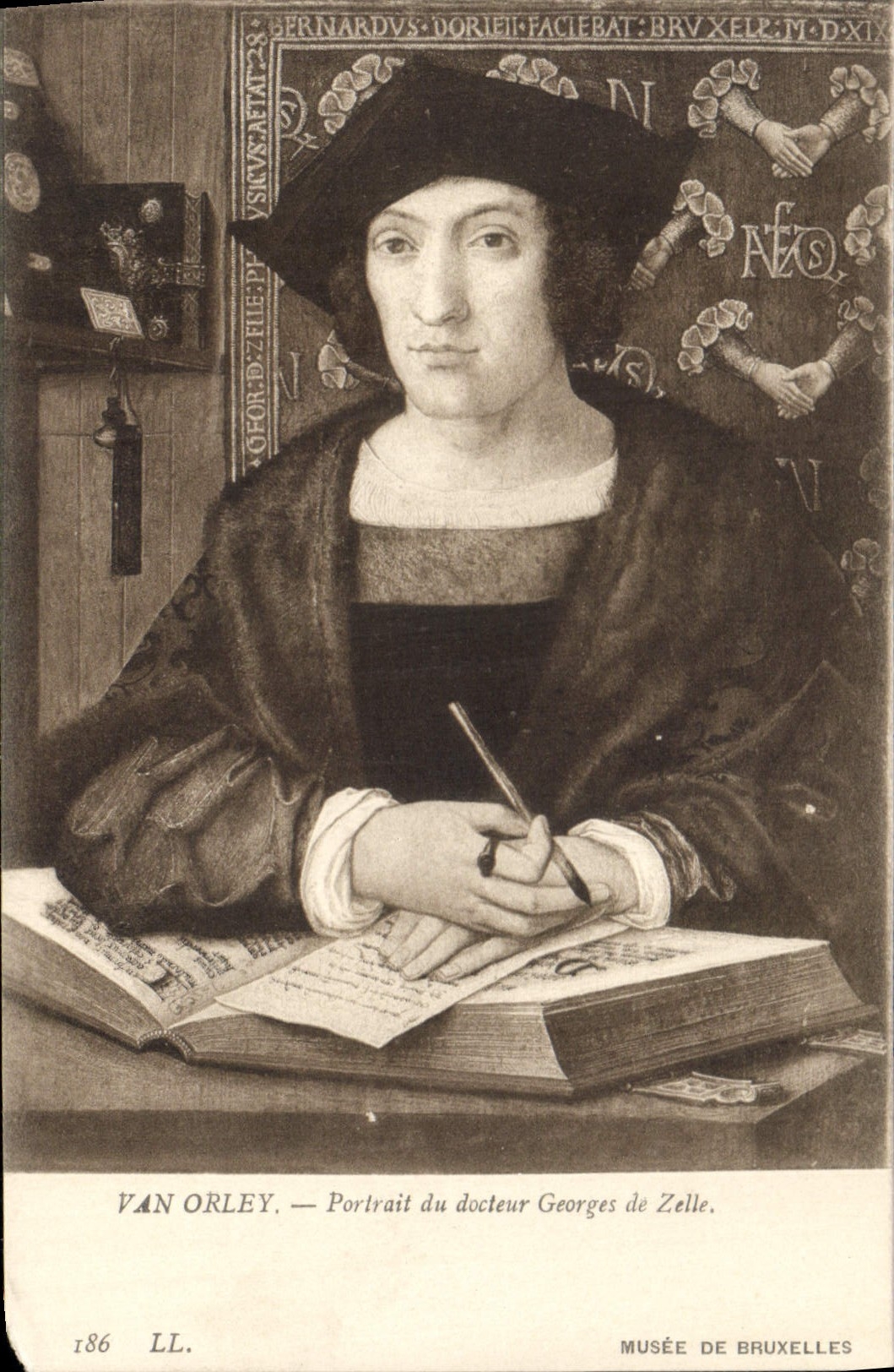 Portrait of Doctor Georges de Zelle — Van Orley — Museum of Brussels — n° 186 LL
