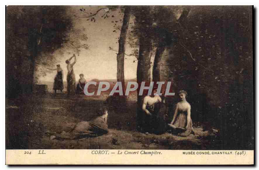 CPA Corot Le Concent Champetre Musee  Conde Chantilly 