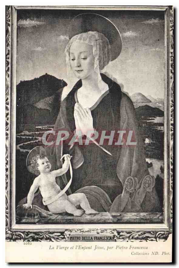La Vierge et l'Enfant Jésus, par Pietro Francesca — Collections ND. Phot. — n° 1882