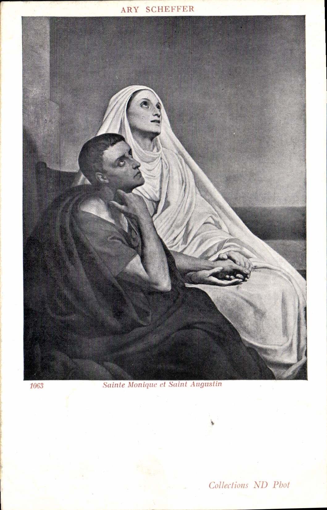 Sainte Monique et Saint Augustin — œuvre d'Ary Scheffer — Collections ND Phot, n° 1063
