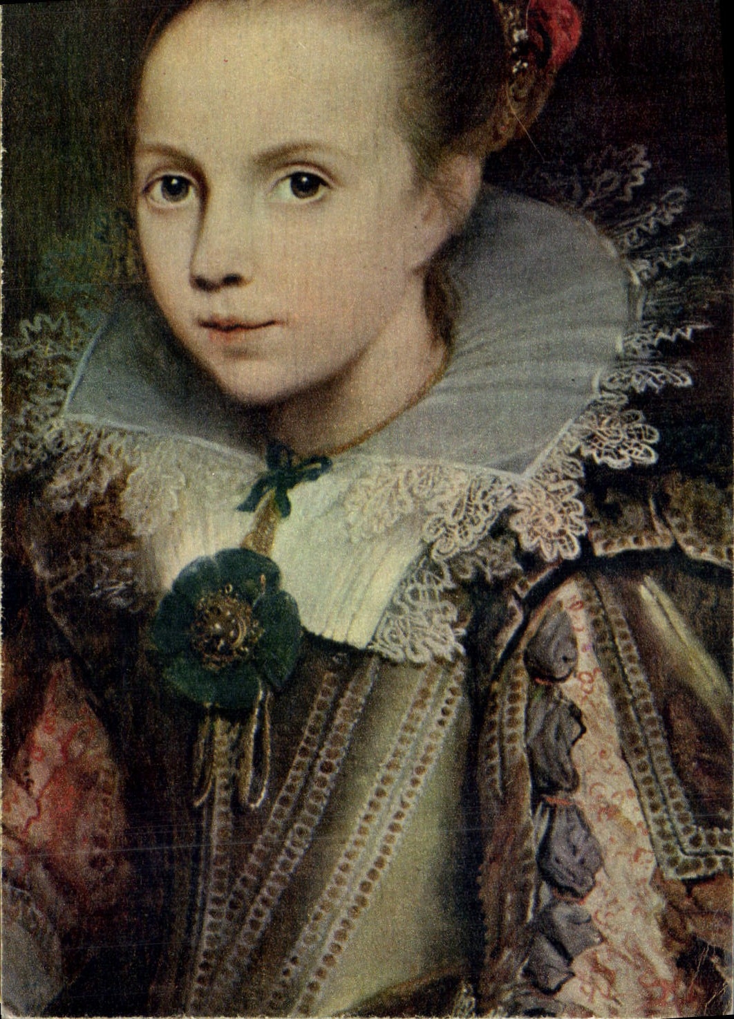 Portrait de fillette — détail — COMITÉ NATIONAL DE L'ENFANCE, N° 1