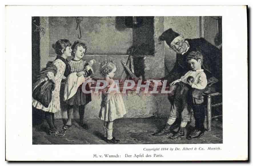CPA Der Apfel des Paris Wunsch
