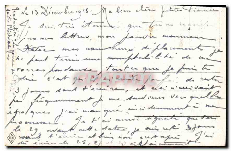 CPA Der Apfel des Paris Wunsch — Verso