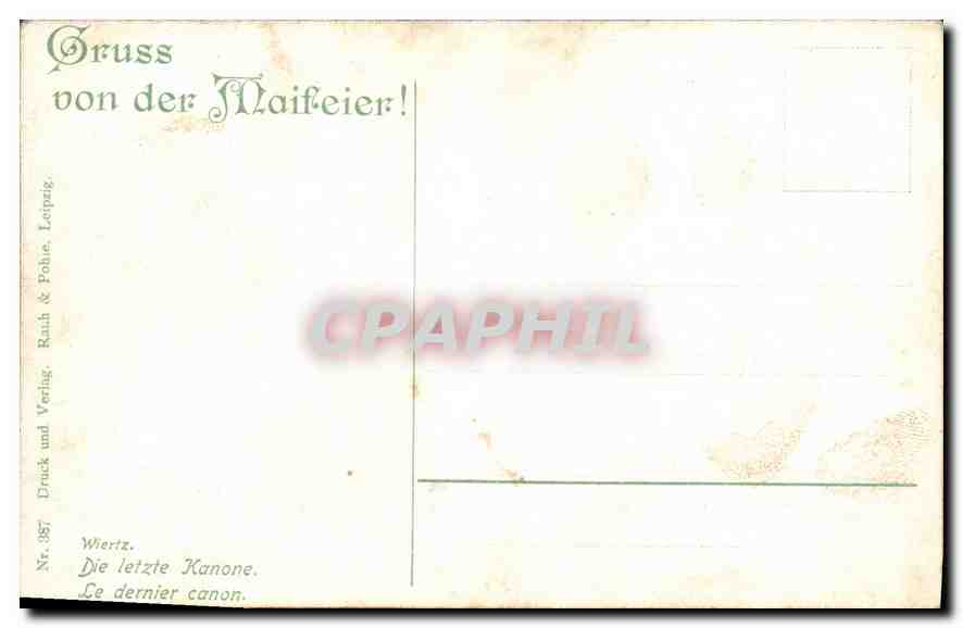 Fête de la Fête — Gruss von der MaiFeier! — Wiertz & Fohle, Leipzig — Rückseite