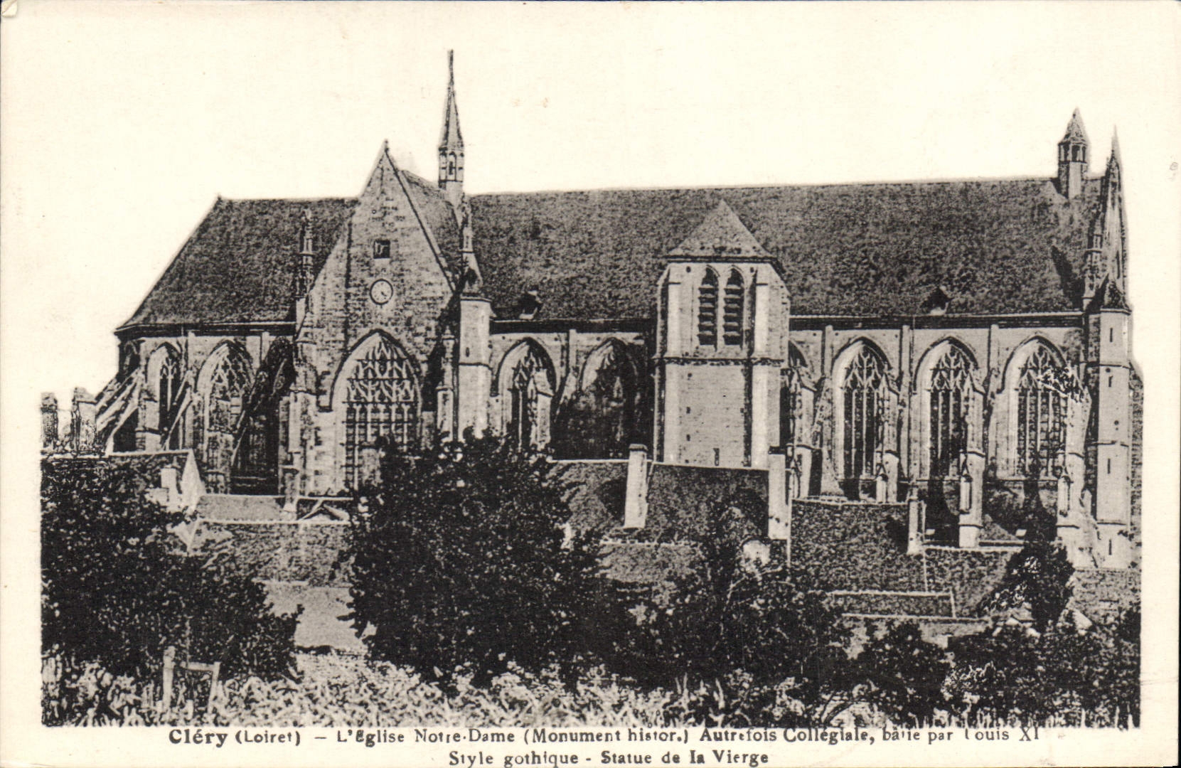 Cléry (Loiret) — L'Église Notre-Dame (Monument historique) — L. Lenormand, Orléans