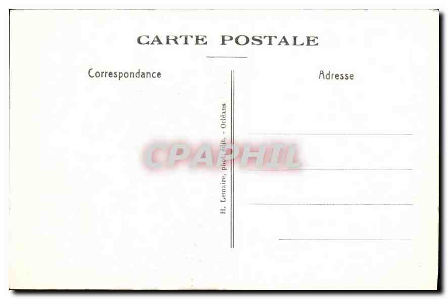 Cléry (Loiret) — Portail Principal — H. Lemaire, phot. édit., Orléans — Verso