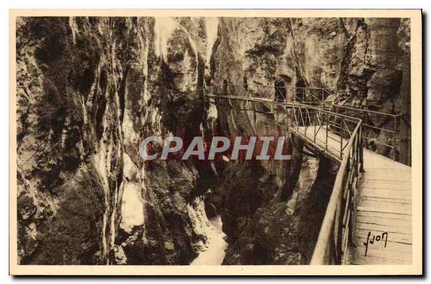 CPA Gorges du Fier hte Savoie Interieur des Gorges 