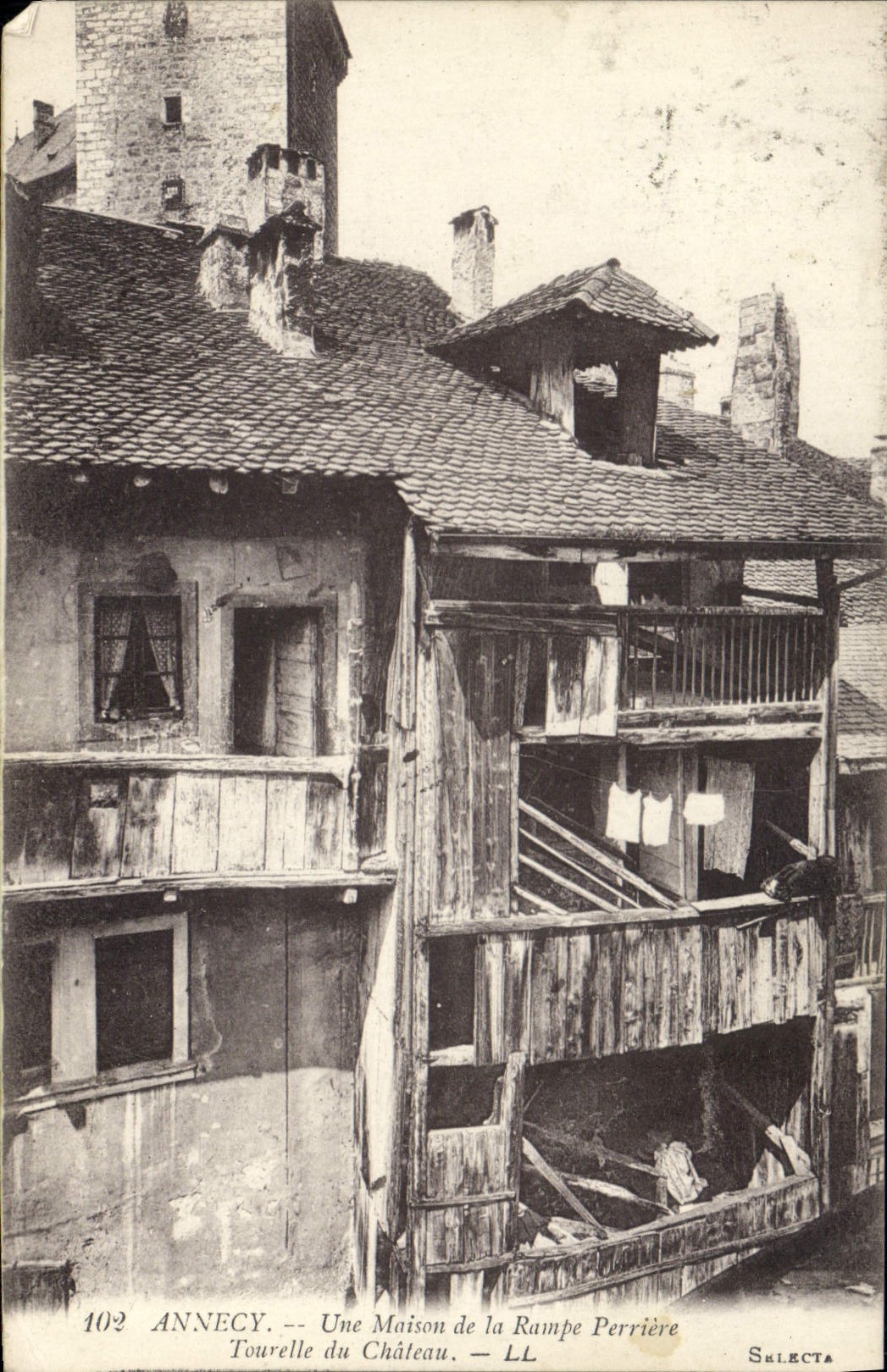 Annecy — A House on the Rampe Perrière — Castle Tower — Selecta