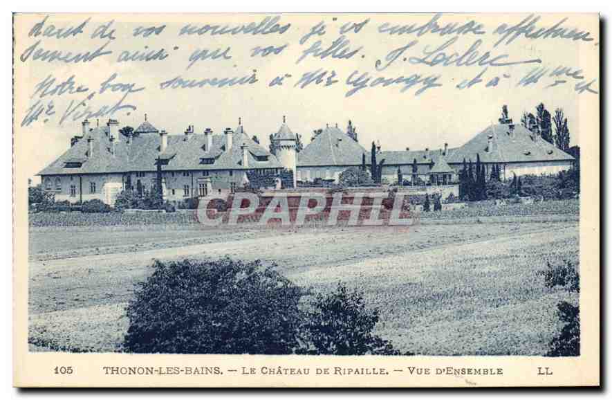 Thonon-les-Bains — Le Château de Ripaille — Vue d'Ensemble — LL — n°105