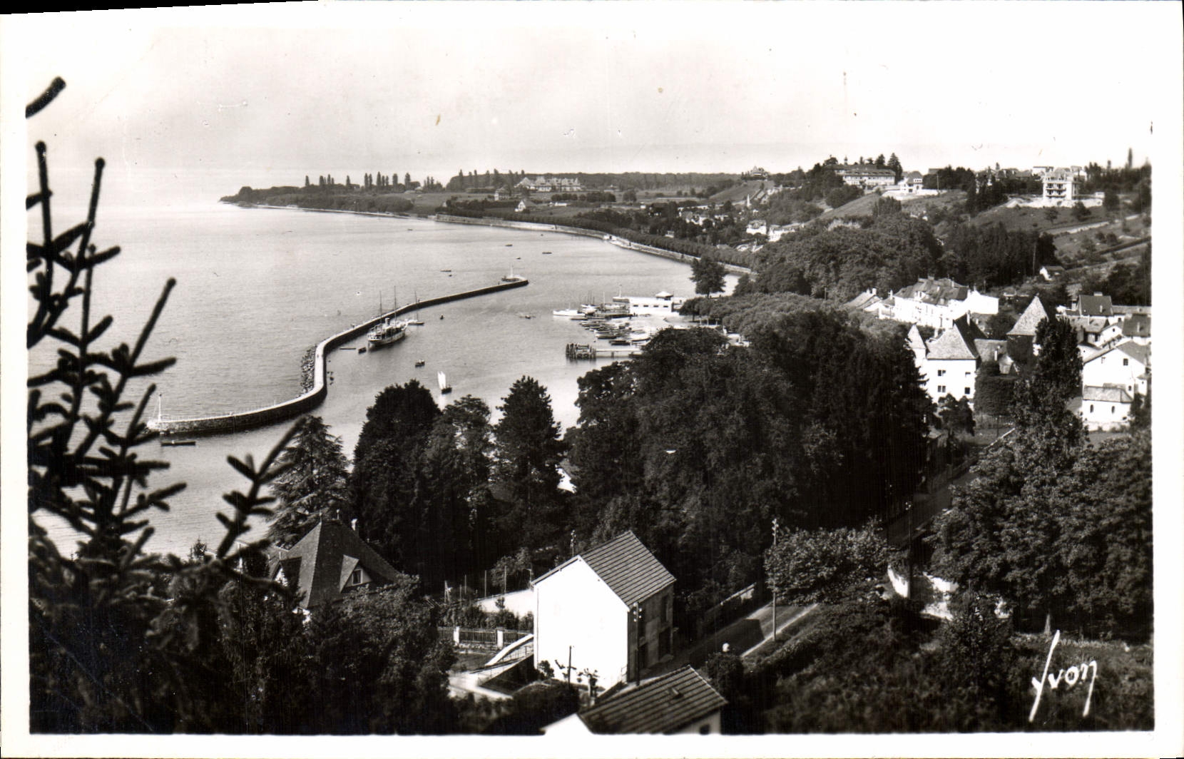 Thonon-les-Bains (Hte-Savoie) — Vue générale du port — Éditions d'Art 'Vvon', Paris