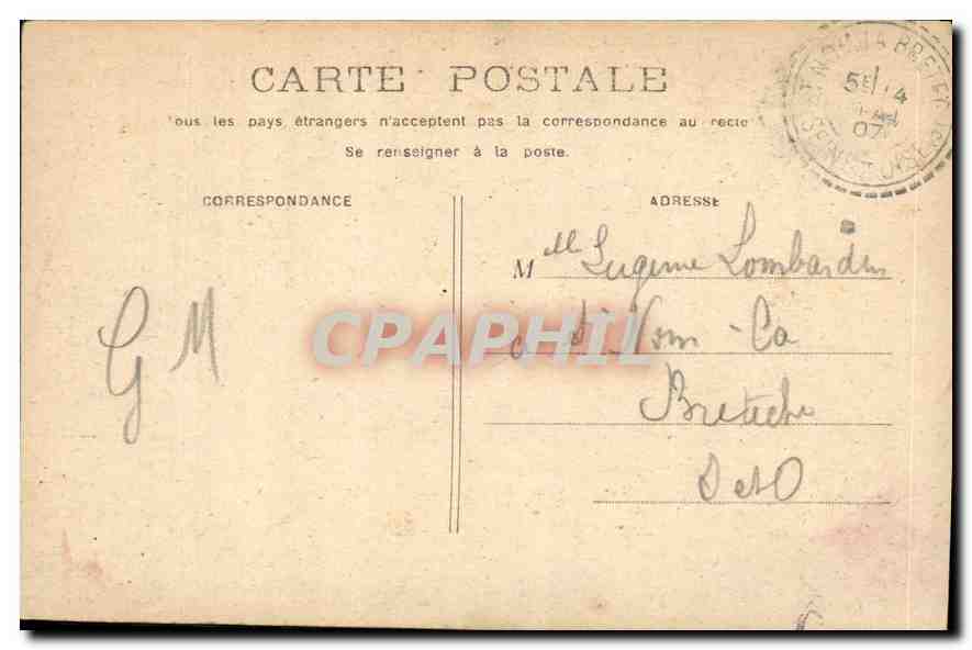 CPA Fantaisie Femme — Rückseite