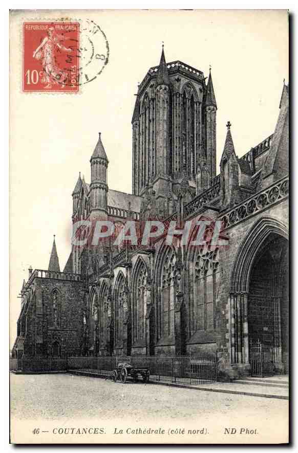 Coutances — La Cathédrale (côté nord) — ND Phot. n°46