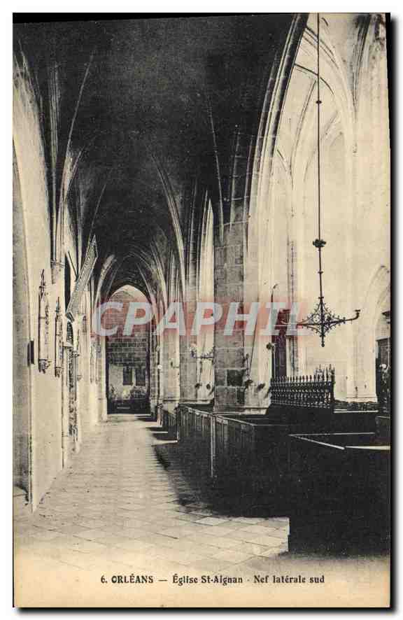 CPA Orleans Eglise St Aignan Nef laterale Sud 