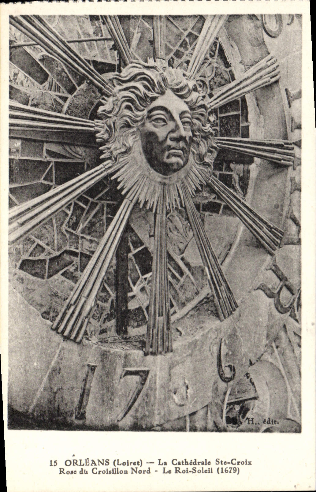 CPA Orleans Loiret la cathedrale Ste Croix Rosc du Croisillon Nord le Roi Soleil 1679 