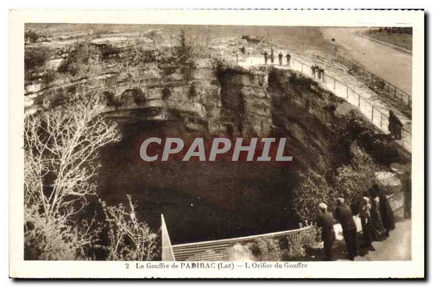 Le Gouffre de PABIRAC (Lot) — L'Orifice du Gouffre — Phototypie-Hélin