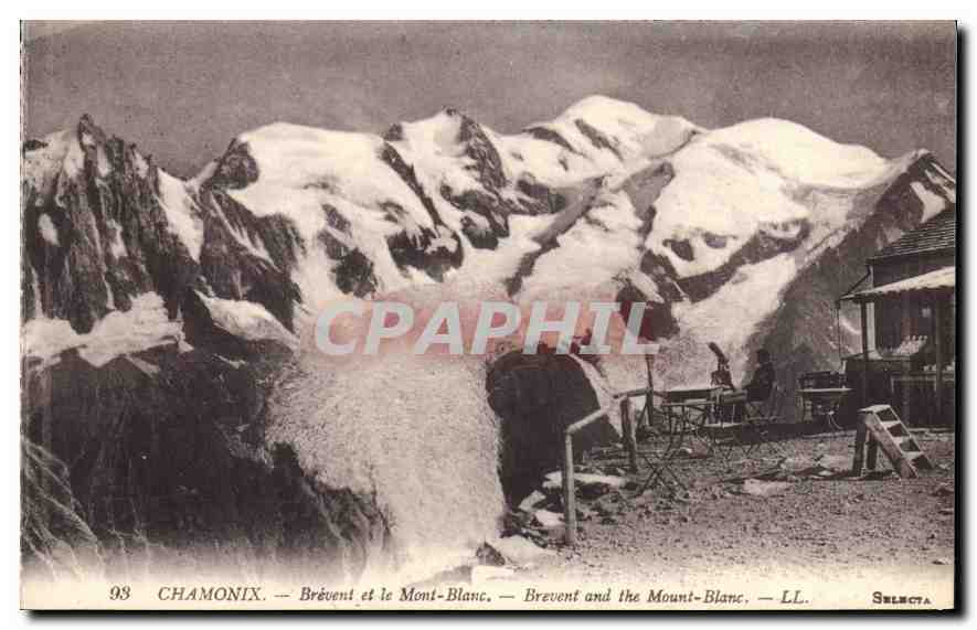 CPA Chamonix Brevent et le Mont Blanc 