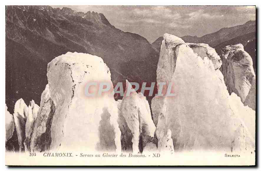 CPA Chamonix Seracs au Glacier des Bossons 
