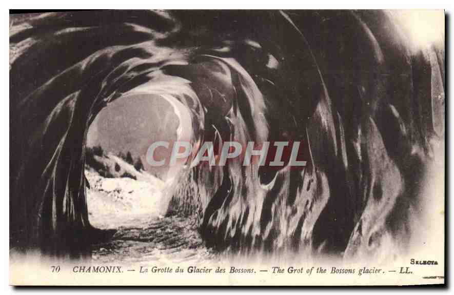 CPA Chamonix la Grotte du Glacier des Bossons 