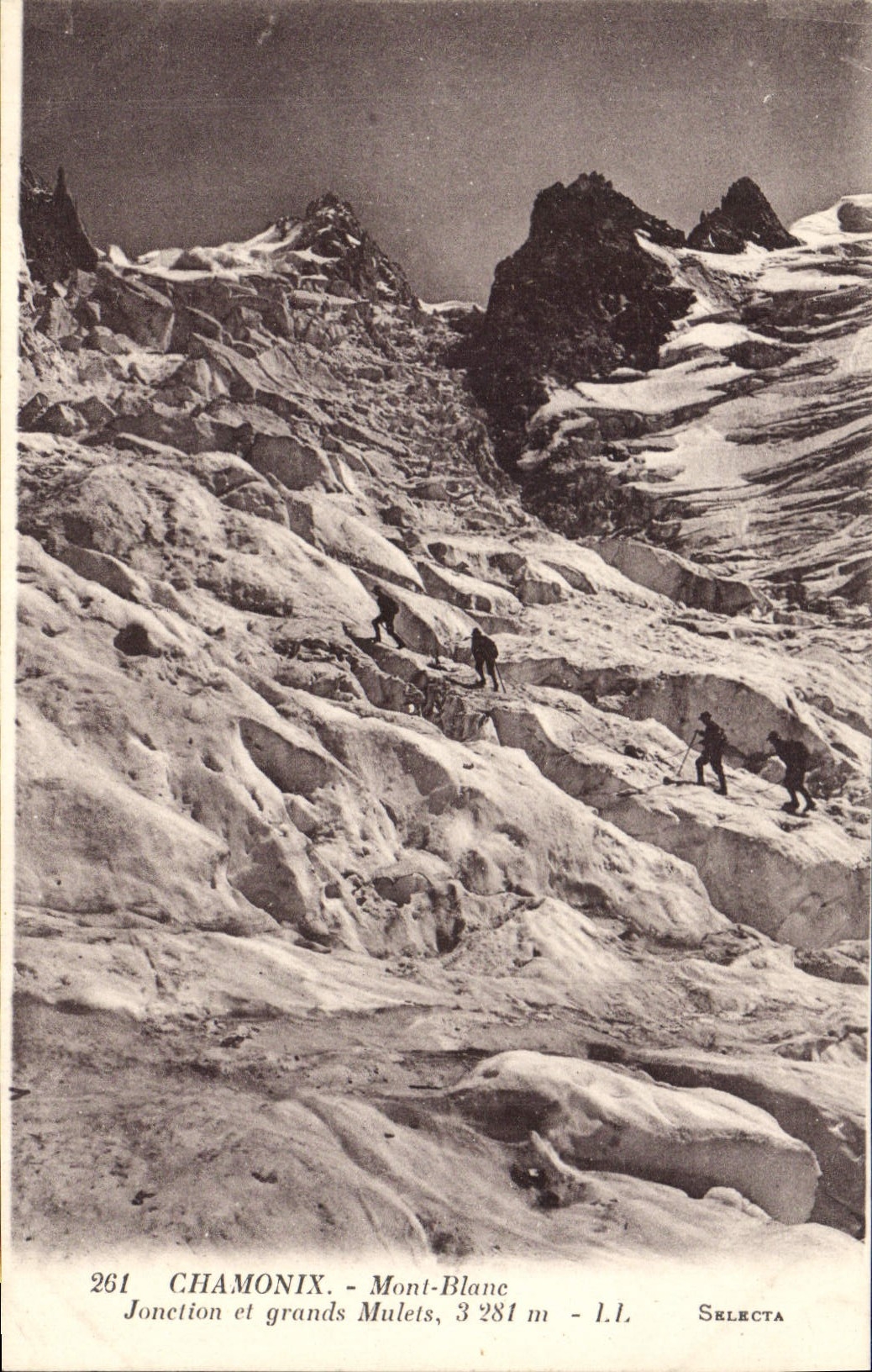 CPA Chamonix Mont Blanc Jonction et grands Mulets 