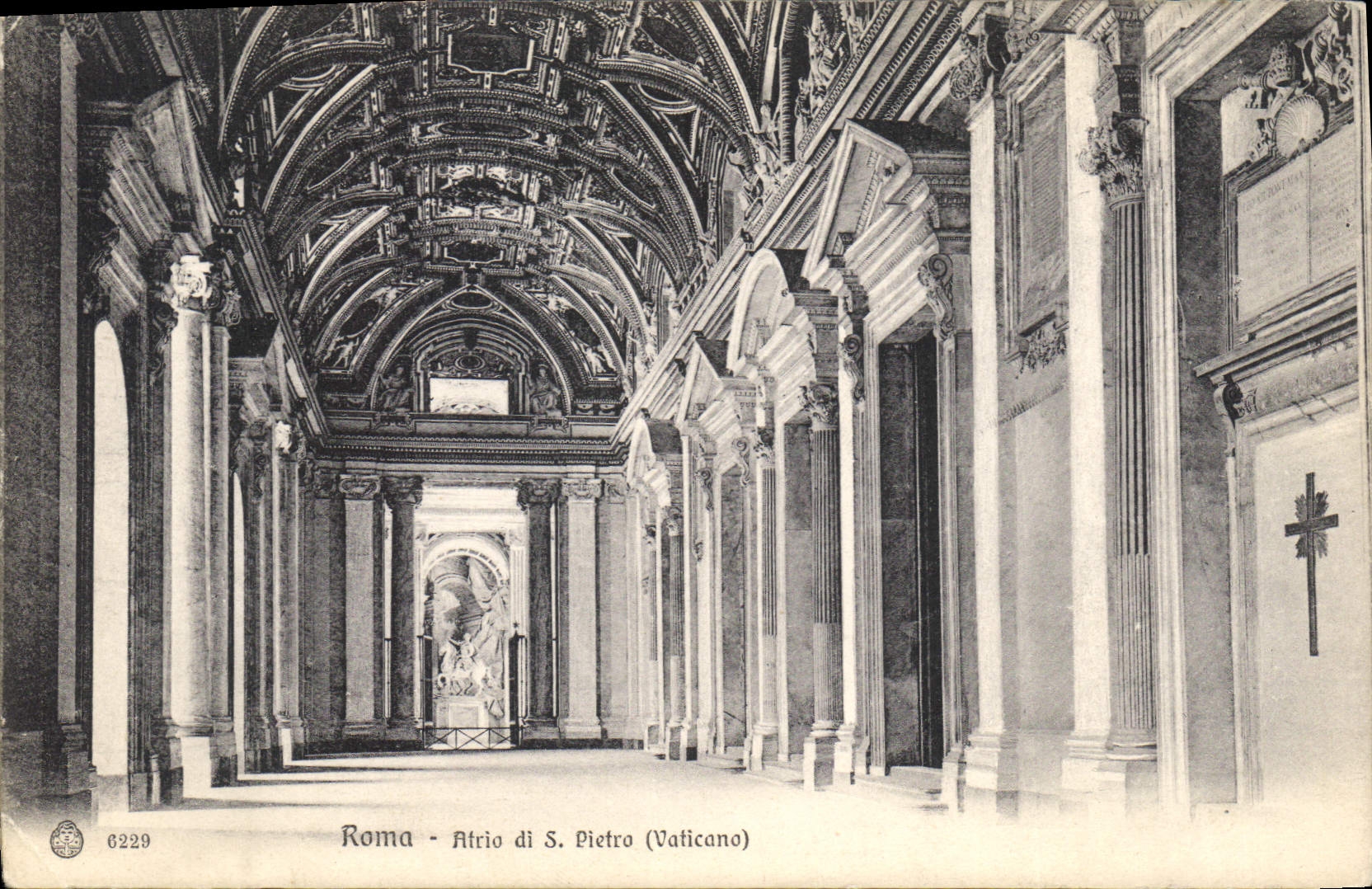 CPA Roma Atrio di S Pietro Vaticano 