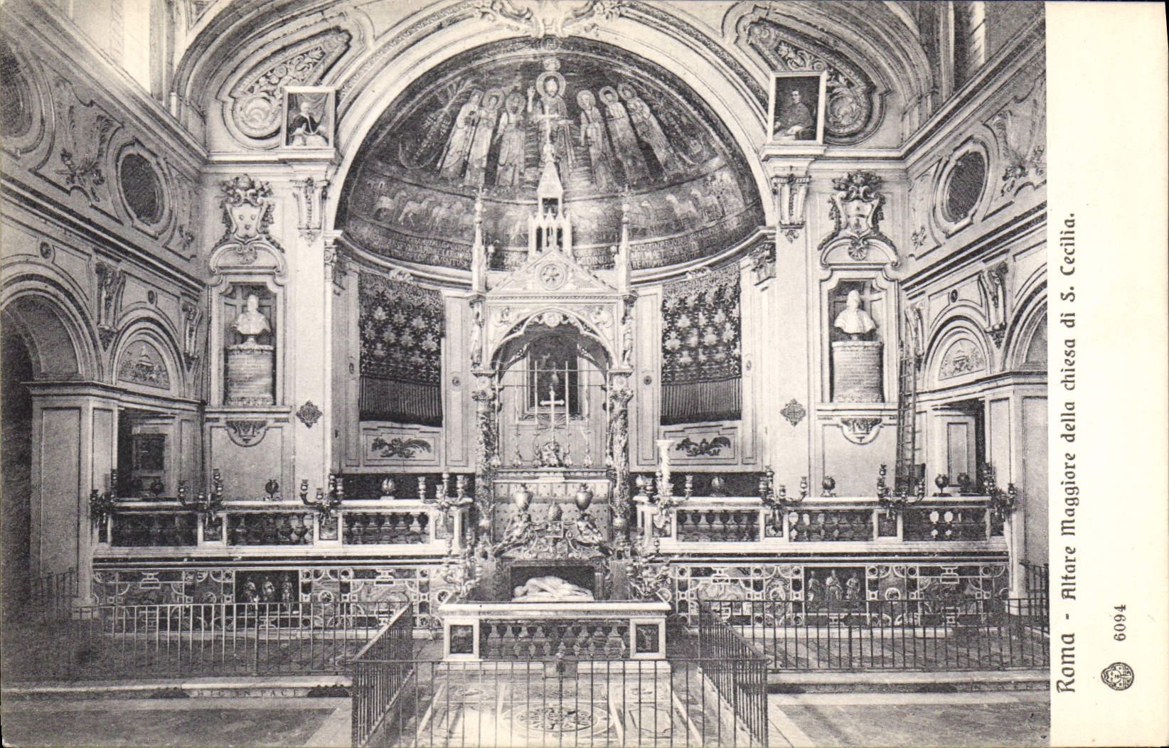 CPA Roma Altare Maggiore della chiesa di S Cecilia 