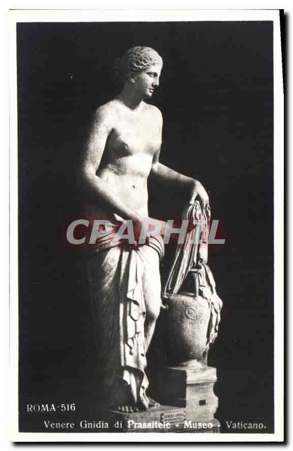 CPA Roma Venere Gnifia di Prassiteie Museo Vaticano 