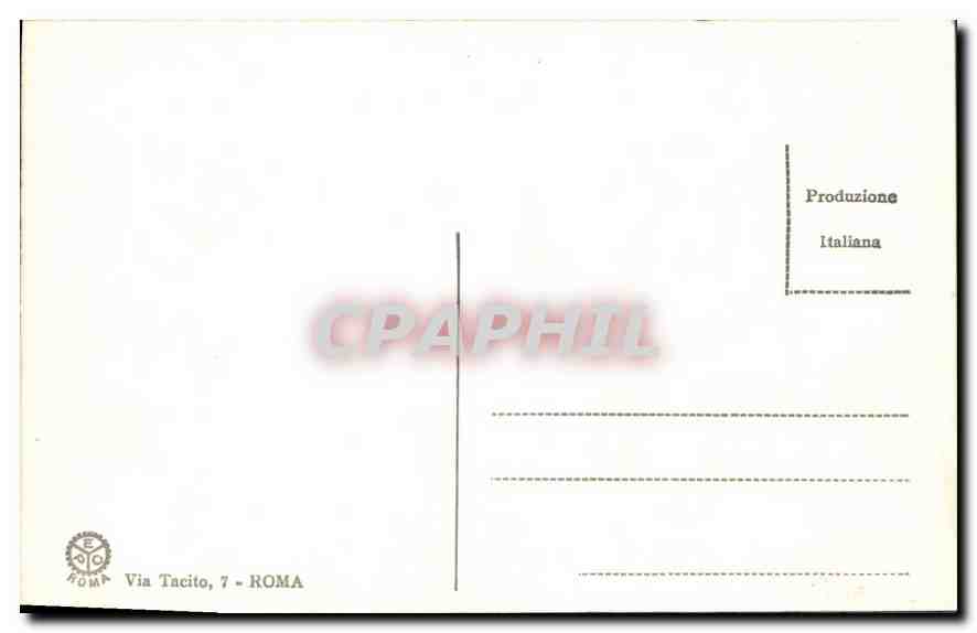 CPA Roma M Nazionale Landelabro Apollo  — Verso