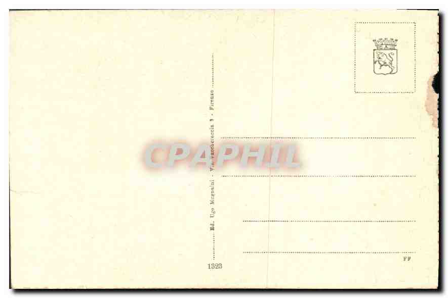 CPA Firenze R Galleria Pitti Il deposto di Croce  — Rückseite