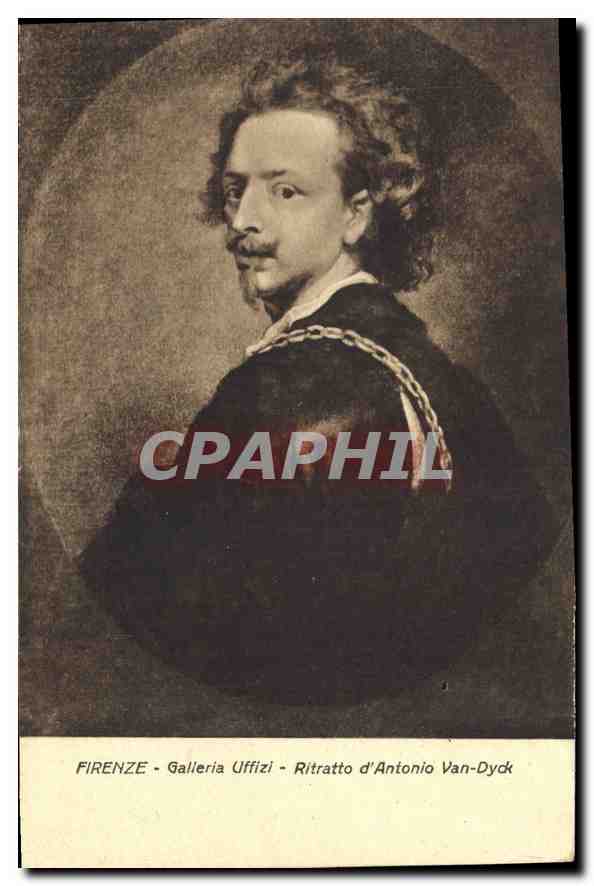 CPA Firenze Galleria Uffizi Ritratto d'Antonia Van Dyck 