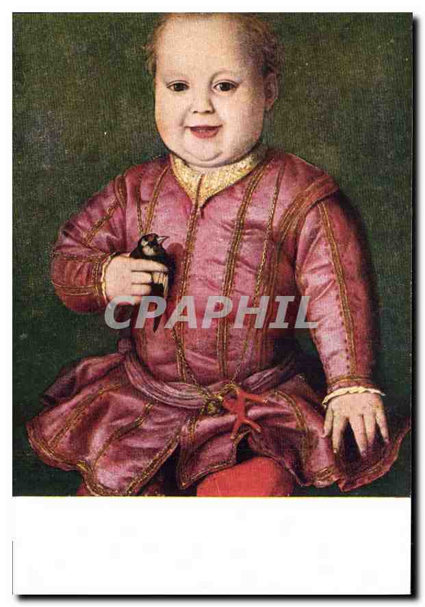 CPA Agzolo Bronzino don Garzin del Modiei Firenze Galleria degli Uffizi 