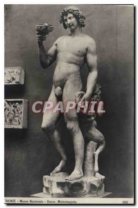 CPA Firenze Museo Nazionale Bacco Michelangiolo 