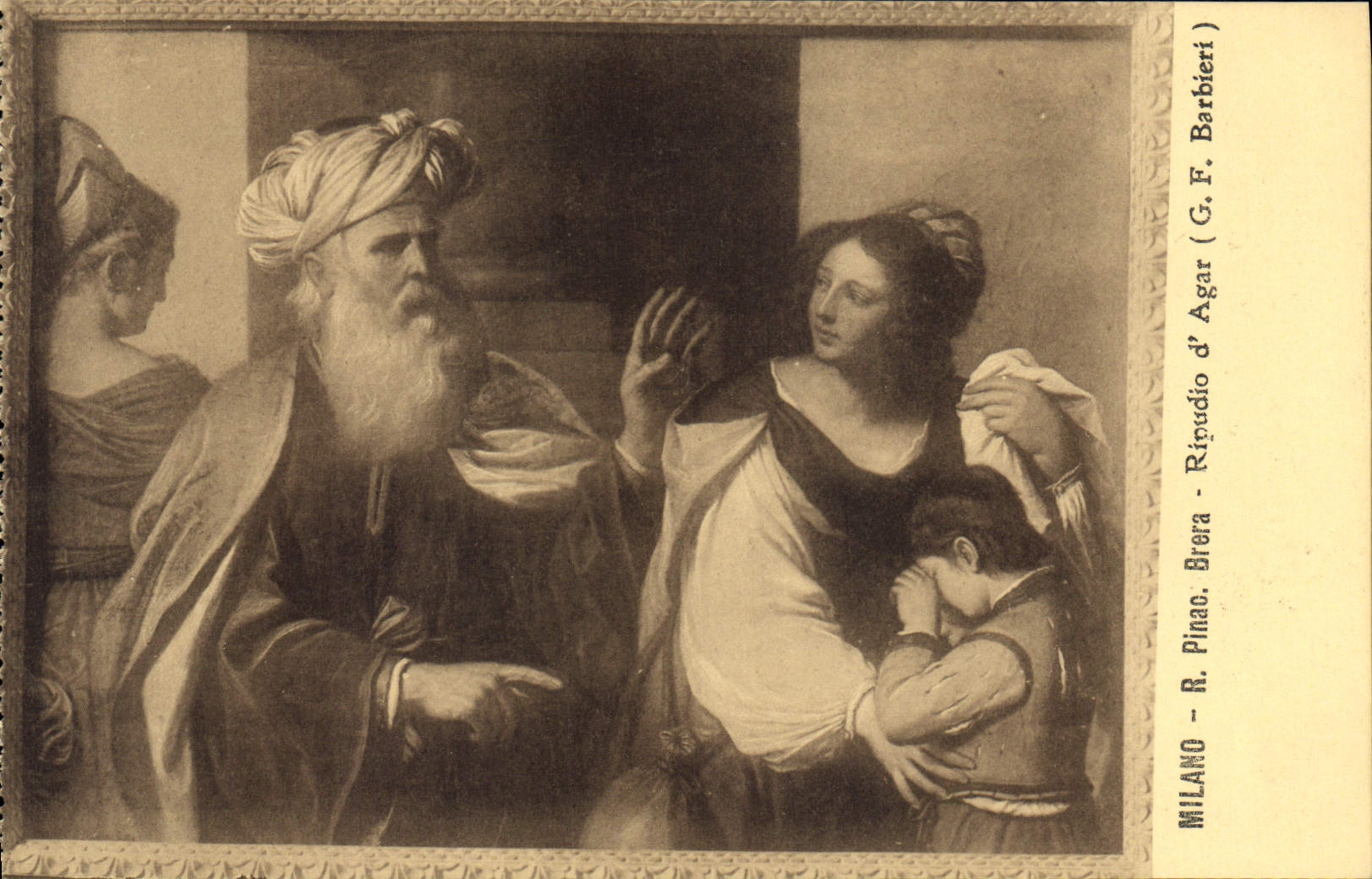 CPA Milano R Pinac Brera Rioudio d'Agar G F Barbieri 