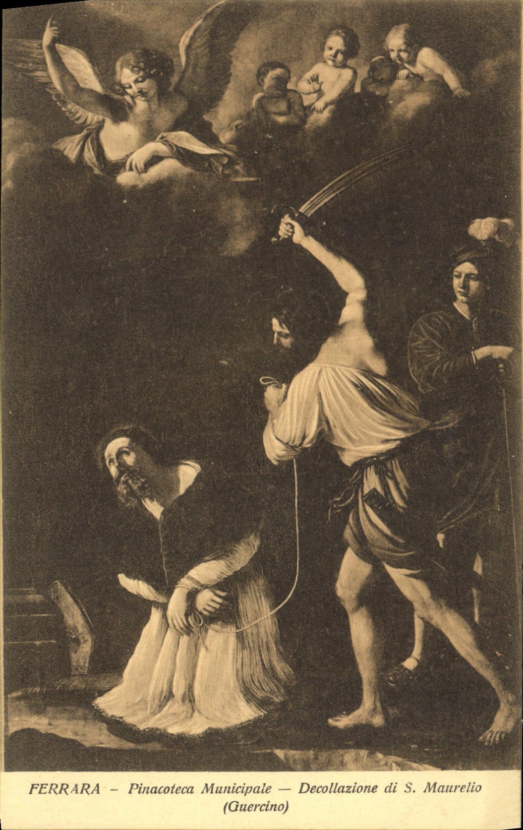 CPA Ferrara Pinacoteca Municipale Decollazione di S Maurelio Guercino 